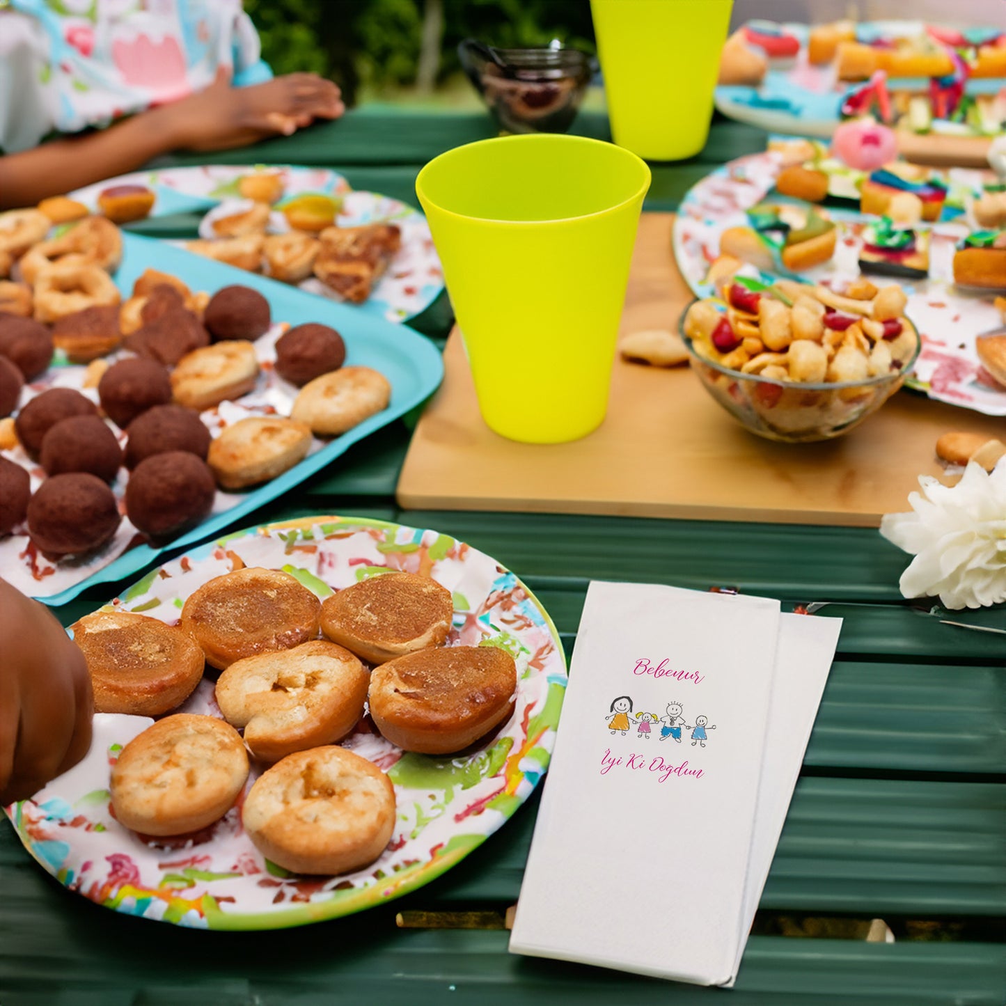 "Aile Temalı" Baskılı Peçeteler - AyDesign.com.tr