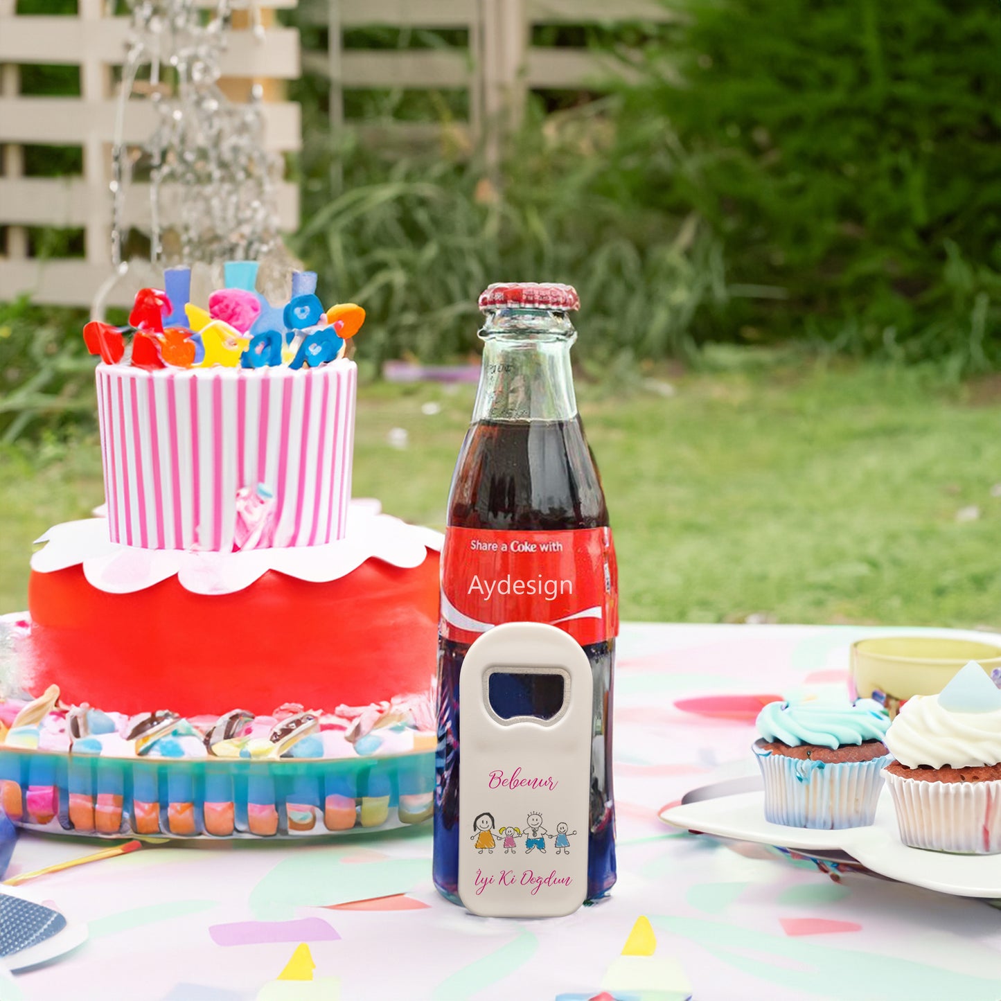 Aile Temalı Plastik Açacak Magnet | Doğumgünü, Babyshower, Diş Buğdayı ve Sünnet Organizasyonlarınızın Unutulmaz Hatırası!