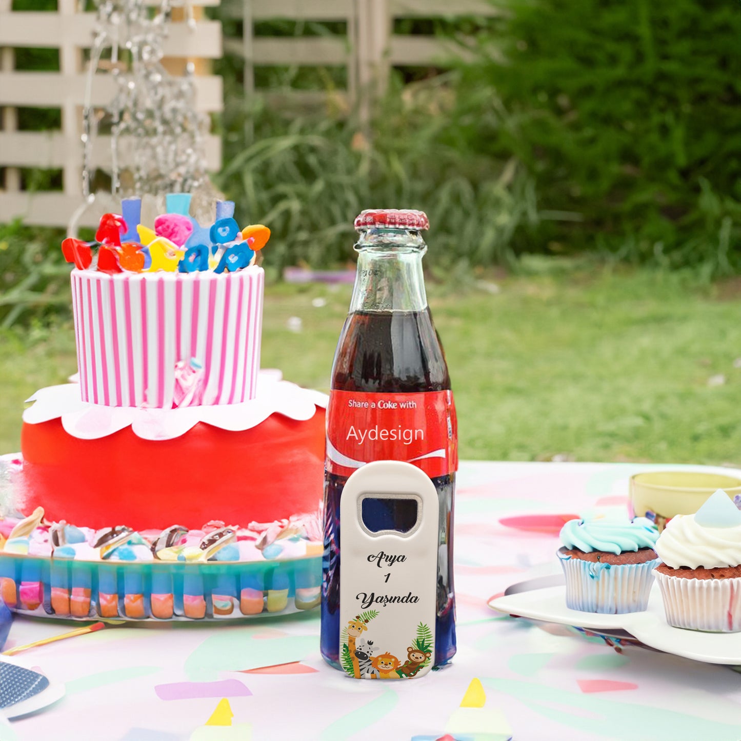 Safari Temalı Plastik Açacak Magnet | Doğumgünü, Babyshower, Diş Buğdayı ve Sünnet Organizasyonlarınızın Unutulmaz Hatırası!