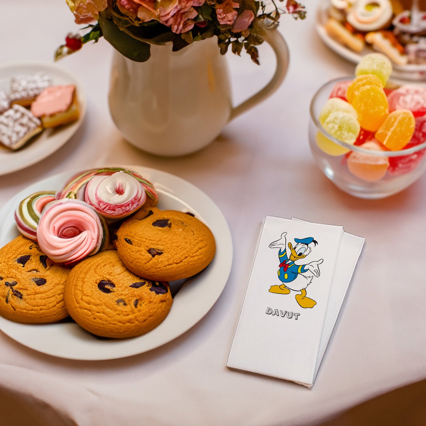 Donald Duck Baskılı Peçeteler - AyDesign.com