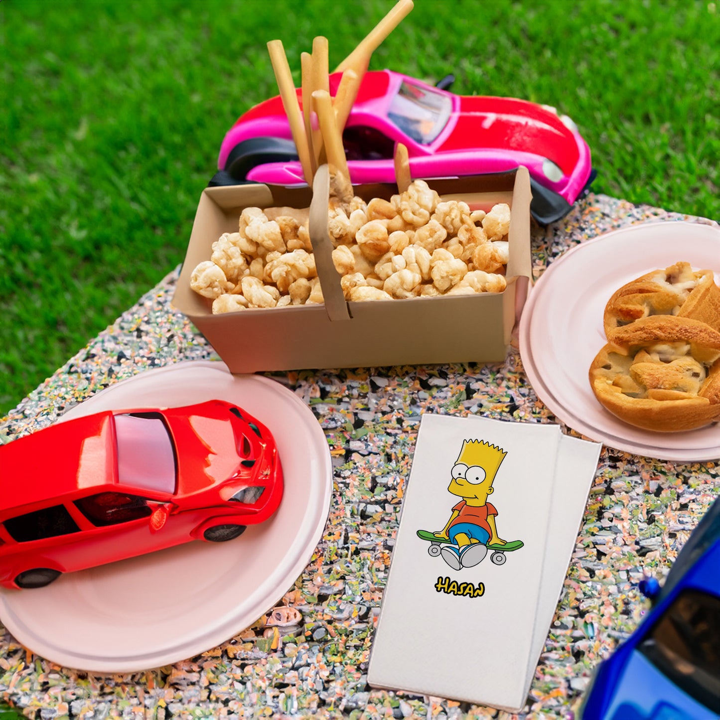 Bart Simpson Baskılı Peçeteler - AyDesign.com