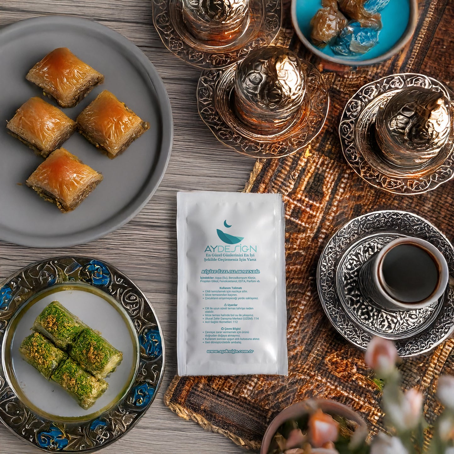 Kişiye Özel Baskılı Ramazan Islak Mendil - Hızlı Üretim & Teslimat