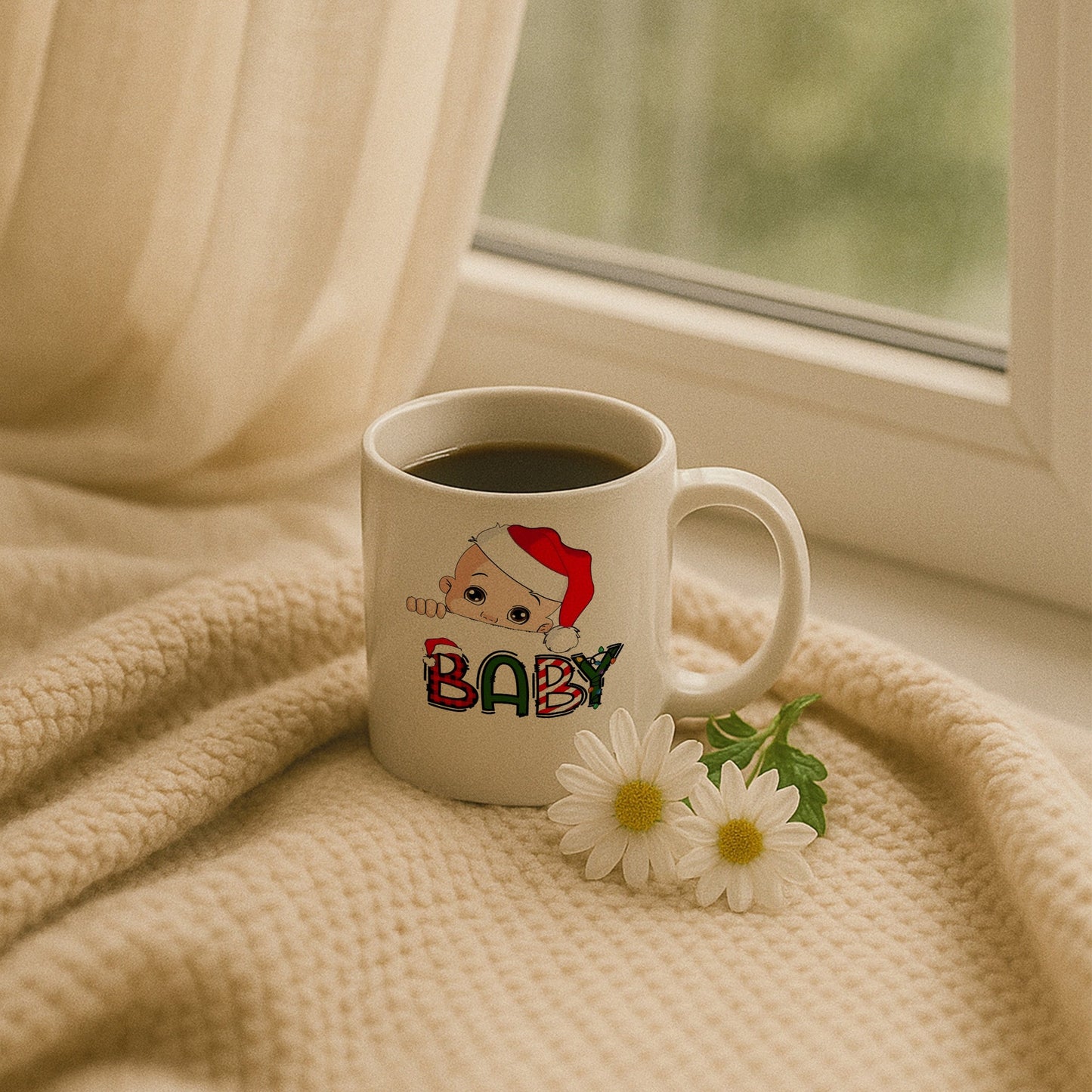 Yılbaşı Baby Temalı Özel Tasarım Baskılı Hediyelik Kupa