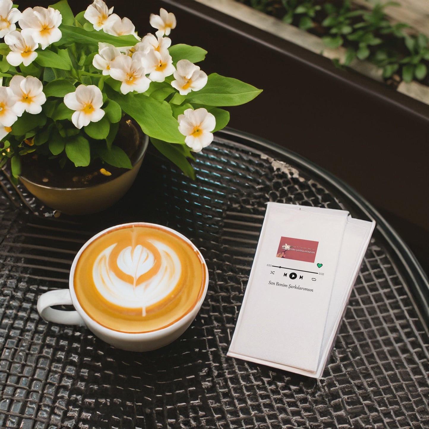 Kidzia Şarkı Sözü Baskılı Peçete – Sen Benim Şarkılarımsın | 20’li 33x33cm Çift Katlı Peçete