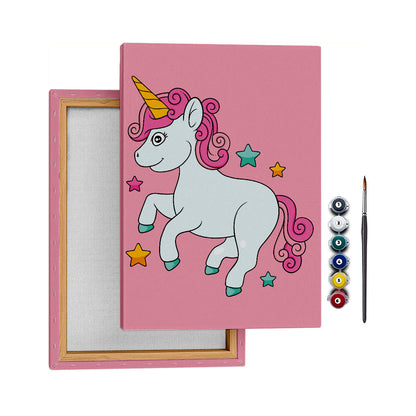 Küçük Unicorn - 25x35cm - Boyama Tablo