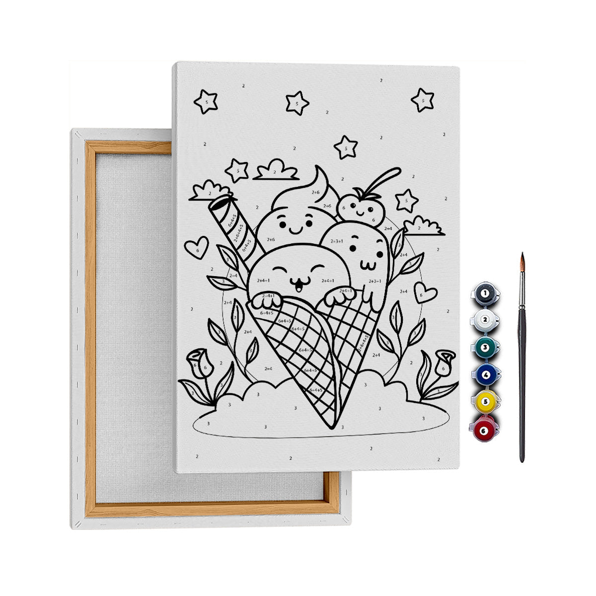 Lezzetli Sayılar - 25x35cm - Boyama Tablo