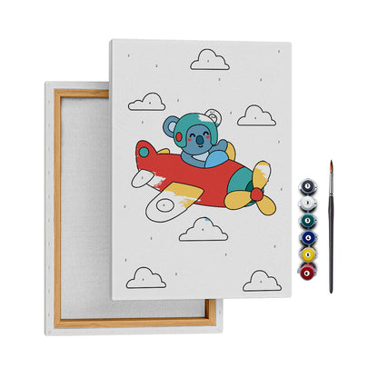 Pilot Ayıcık - 25x35cm - Boyama Tablo