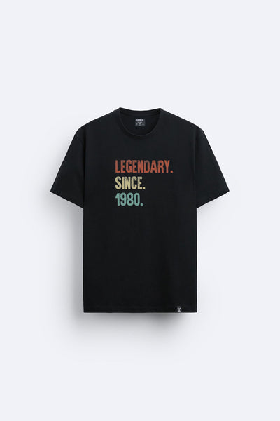 80's baskılı regular tişört