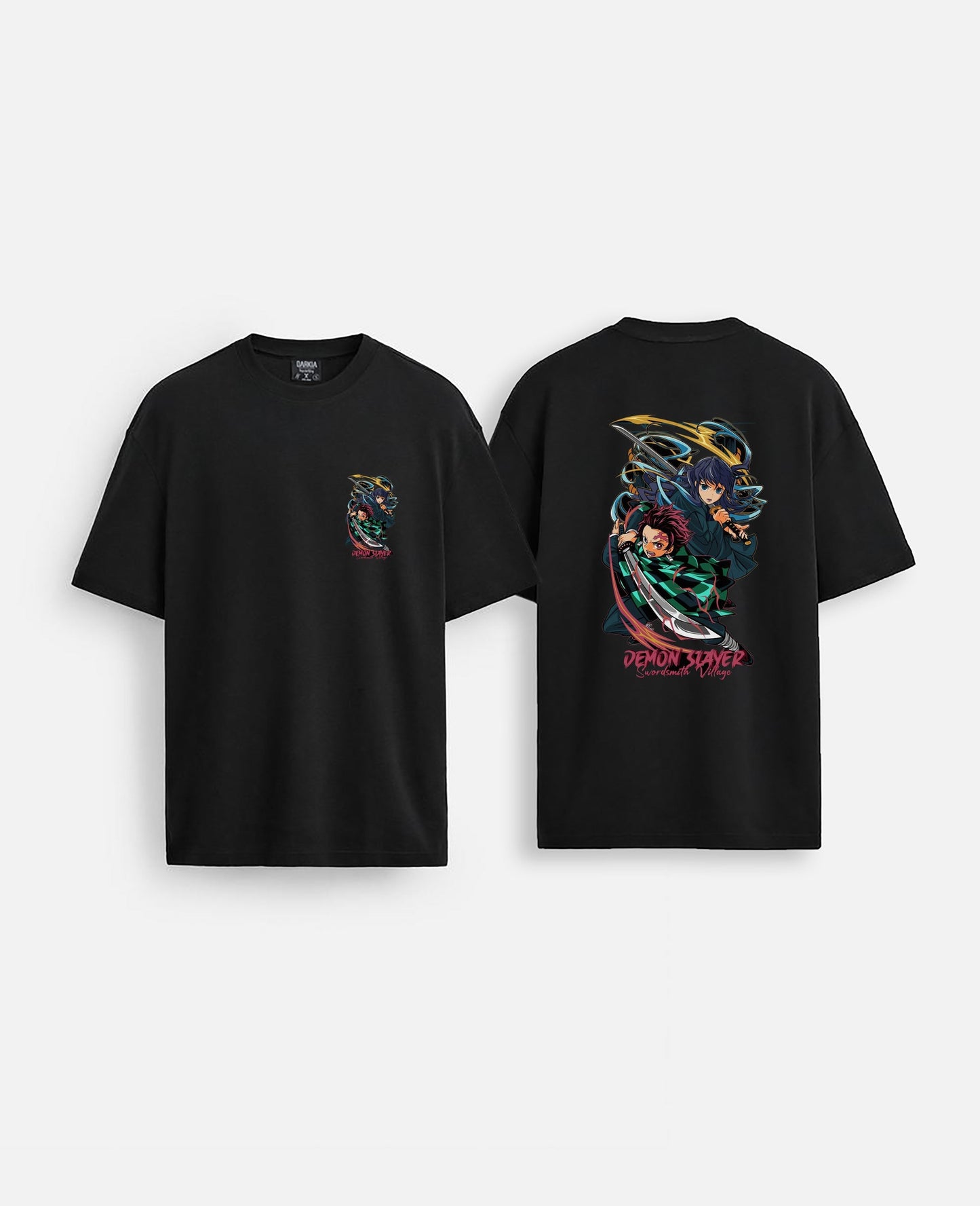 Anime baskılı oversize tişört