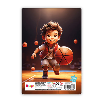 Basketbolcu Can - 12 Parça Frame Puzzle