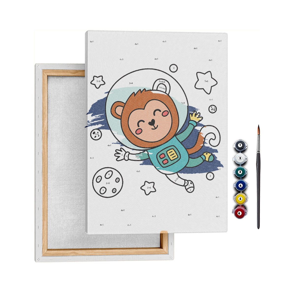 Astro Maymun - 35x50cm - Boyama Tablo