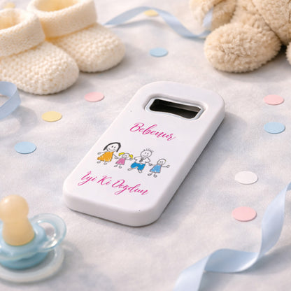 Kişiye Özel Aile Çizimli Magnet Açacak | İyi Ki Doğdun Hediyelik