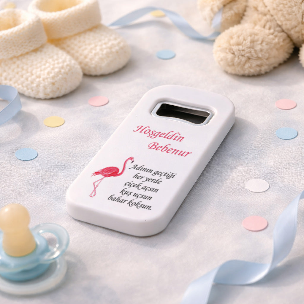 Hoşgeldin Bebek İsimli Magnet Açacak | Şiirli Kişiye Özel Hediyelik