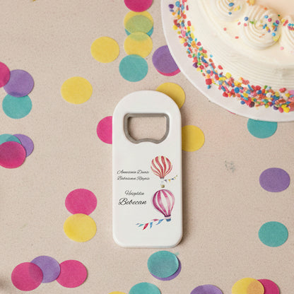 Balon Temalı Hoşgeldin Bebek Magnet Açacak | İsimli Şiirli Hediyelik
