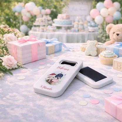 Kişiye Özel Peri Masalı Temalı Bebek Açacak Magnet | Kız Çocuk Doğum Günü Hediyelik