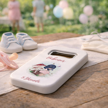 Kişiye Özel Peri Masalı Temalı Bebek Açacak Magnet | Kız Çocuk Doğum Günü Hediyelik