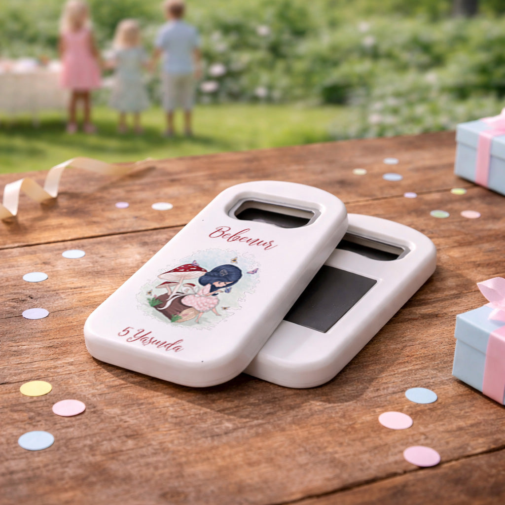 Kişiye Özel Peri Masalı Temalı Bebek Açacak Magnet | Kız Çocuk Doğum Günü Hediyelik