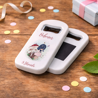 Kişiye Özel Peri Masalı Temalı Bebek Açacak Magnet | Kız Çocuk Doğum Günü Hediyelik