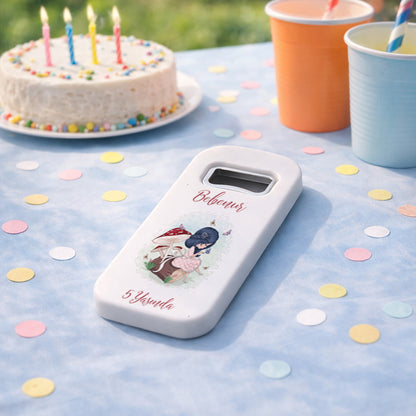 Kişiye Özel Peri Masalı Temalı Bebek Açacak Magnet | Kız Çocuk Doğum Günü Hediyelik