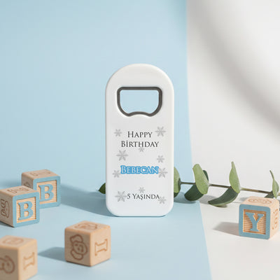 Kişiye Özel Happy Birthday Açacak Magnet | İsimli Doğum Günü Hediyelik