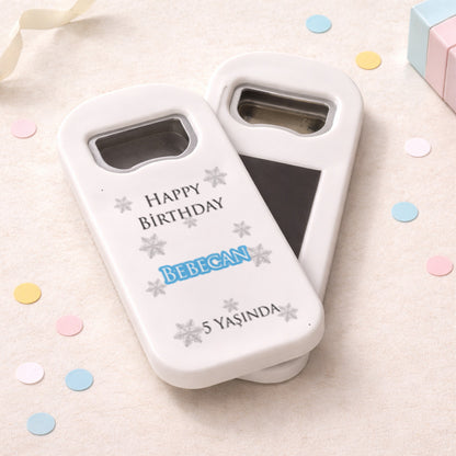 Kişiye Özel Happy Birthday Açacak Magnet | İsimli Doğum Günü Hediyelik