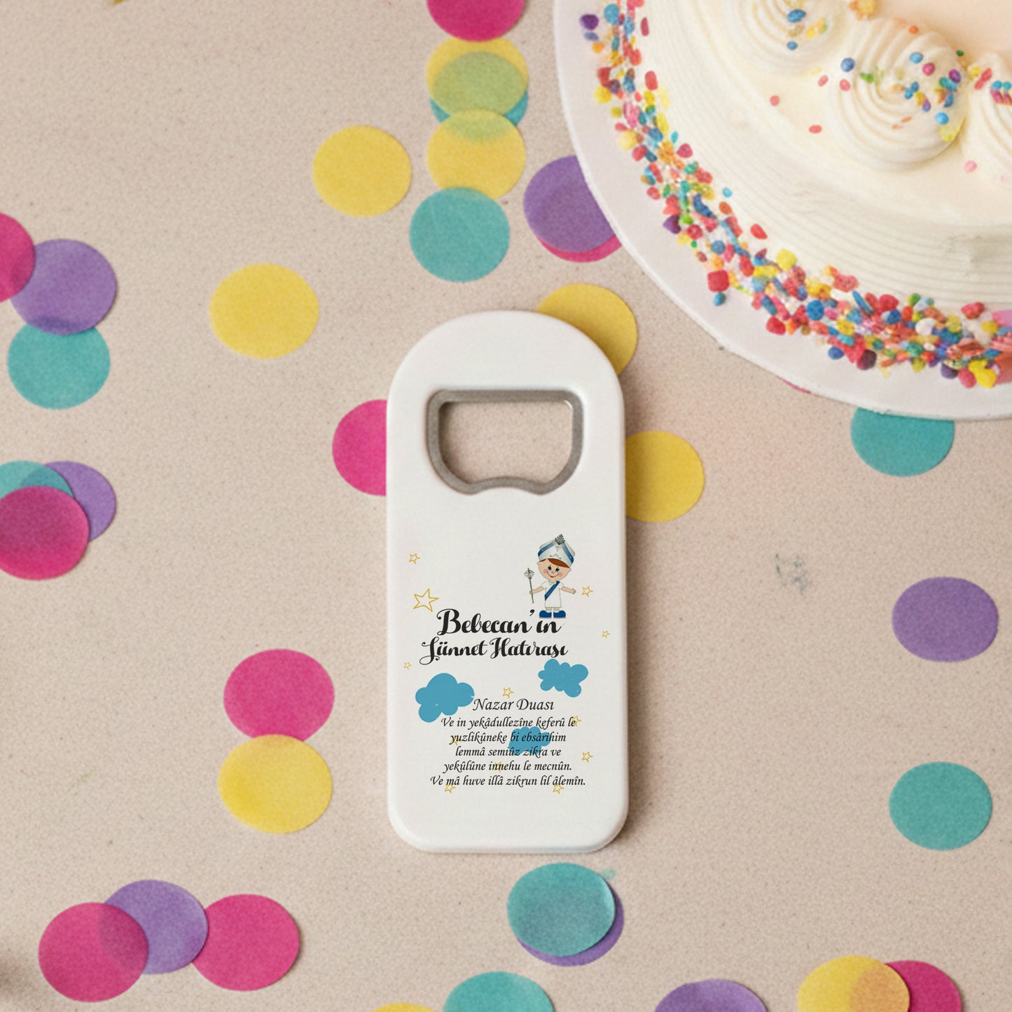 Kişiye Özel Sünnet Açacak Magnet | Sünnet Mevlidi Hediyelik