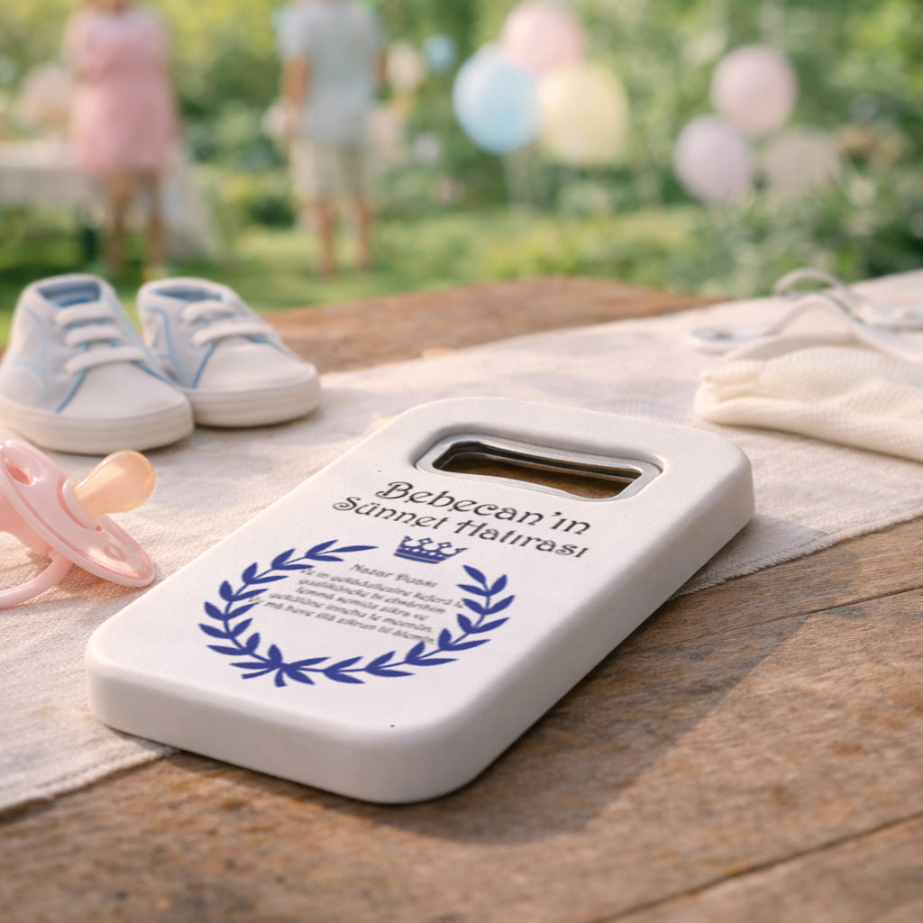 Kişiye Özel Lüks Sünnet Açacak Magnet | Taçlı Sünnet Mevlidi Hediyelik