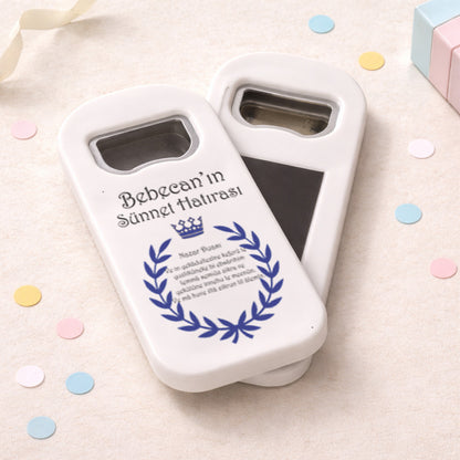 Kişiye Özel Lüks Sünnet Açacak Magnet | Taçlı Sünnet Mevlidi Hediyelik