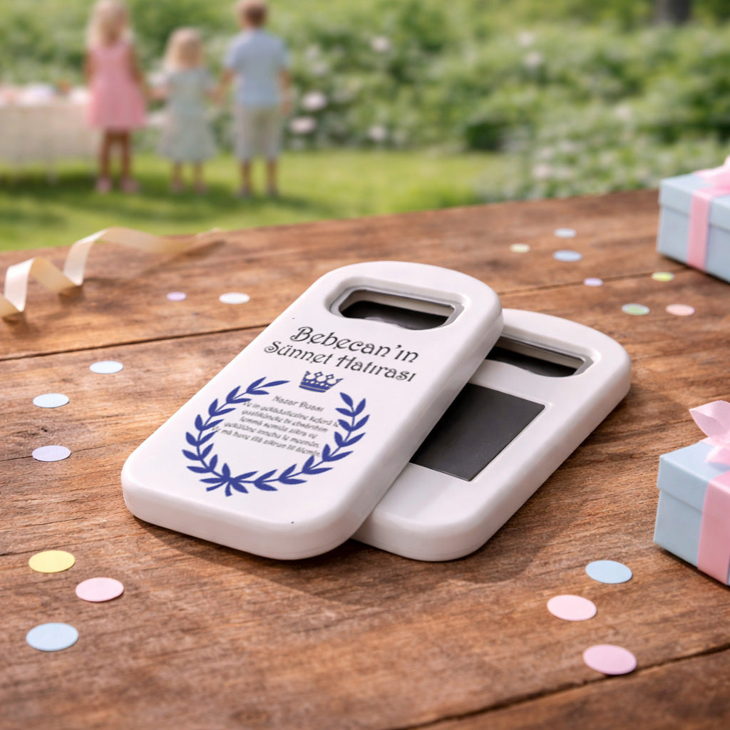 Kişiye Özel Lüks Sünnet Açacak Magnet | Taçlı Sünnet Mevlidi Hediyelik