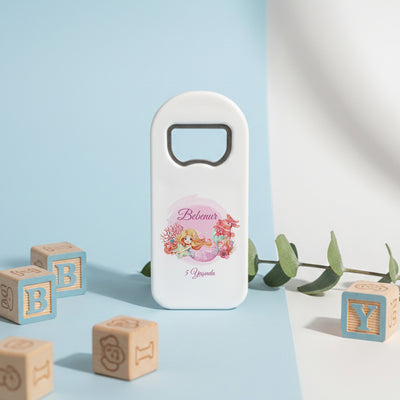 Deniz Kızı Temalı Açacak Magnet – Kişiye Özel İsimli 5 Yaş Doğum Günü Hediyelik