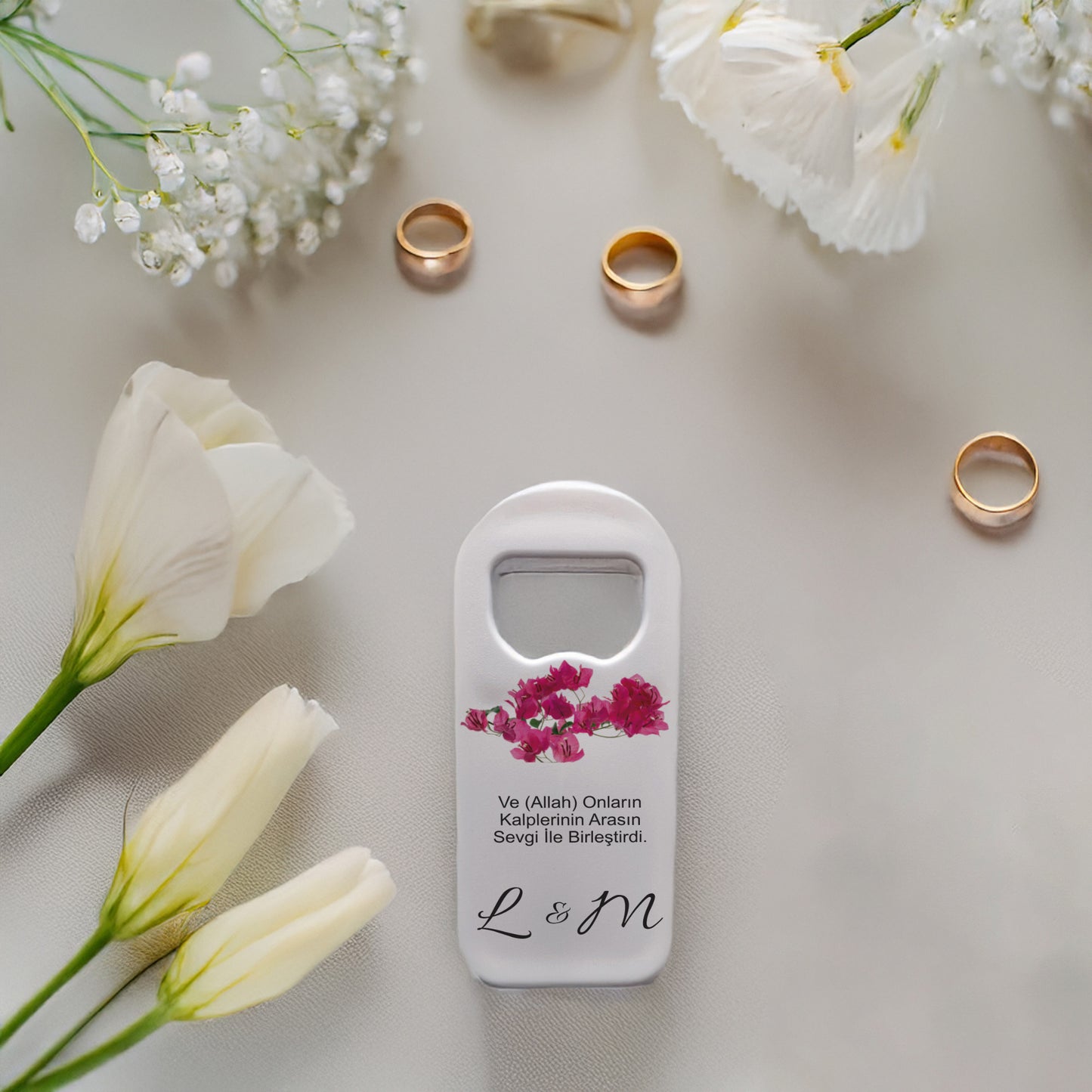 Begonvil Tasarımlı – Kişiye Özel Plastik Açacak Magnet