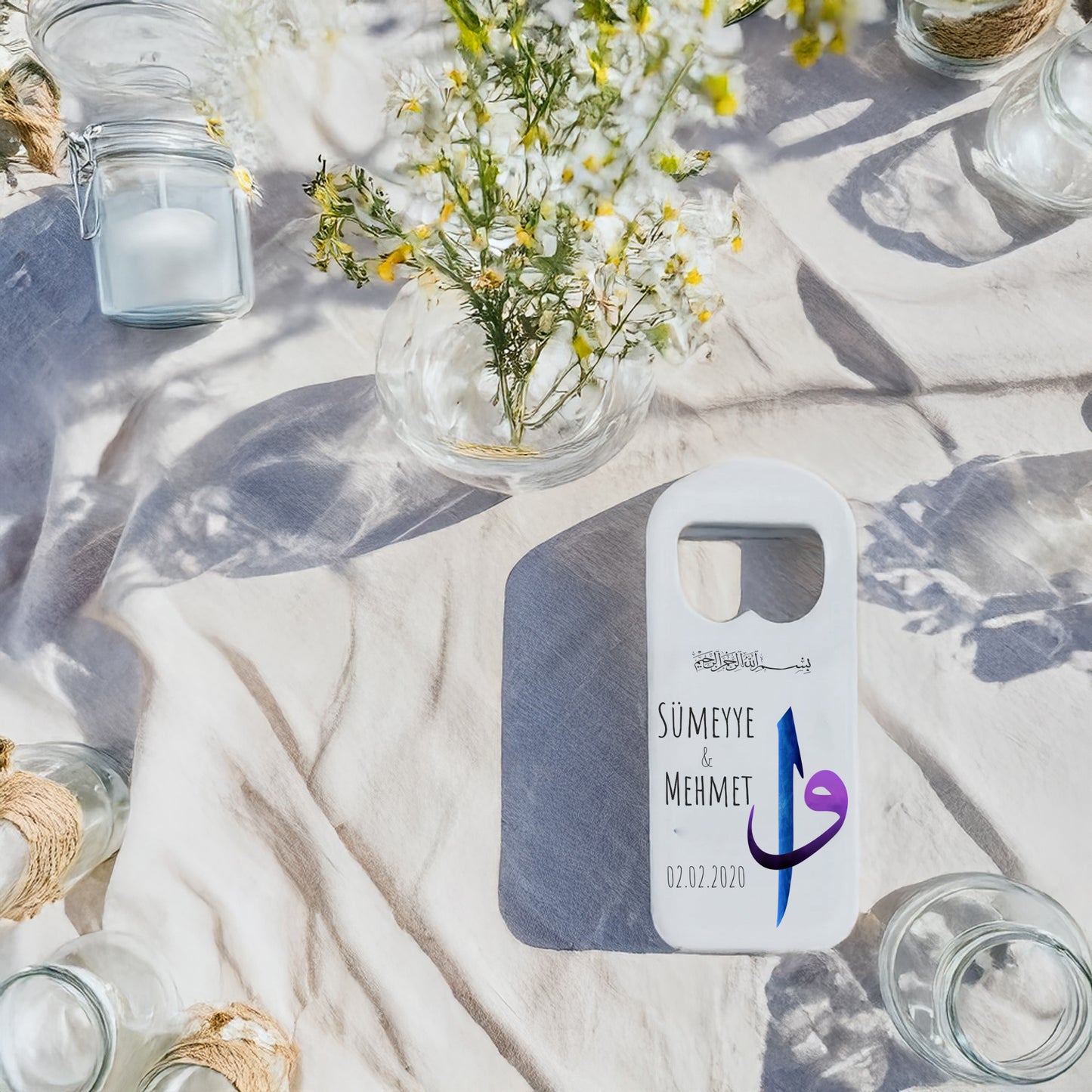 Vav Harfli Tasarımlı – Kişiye Özel Plastik Açacak Magnet