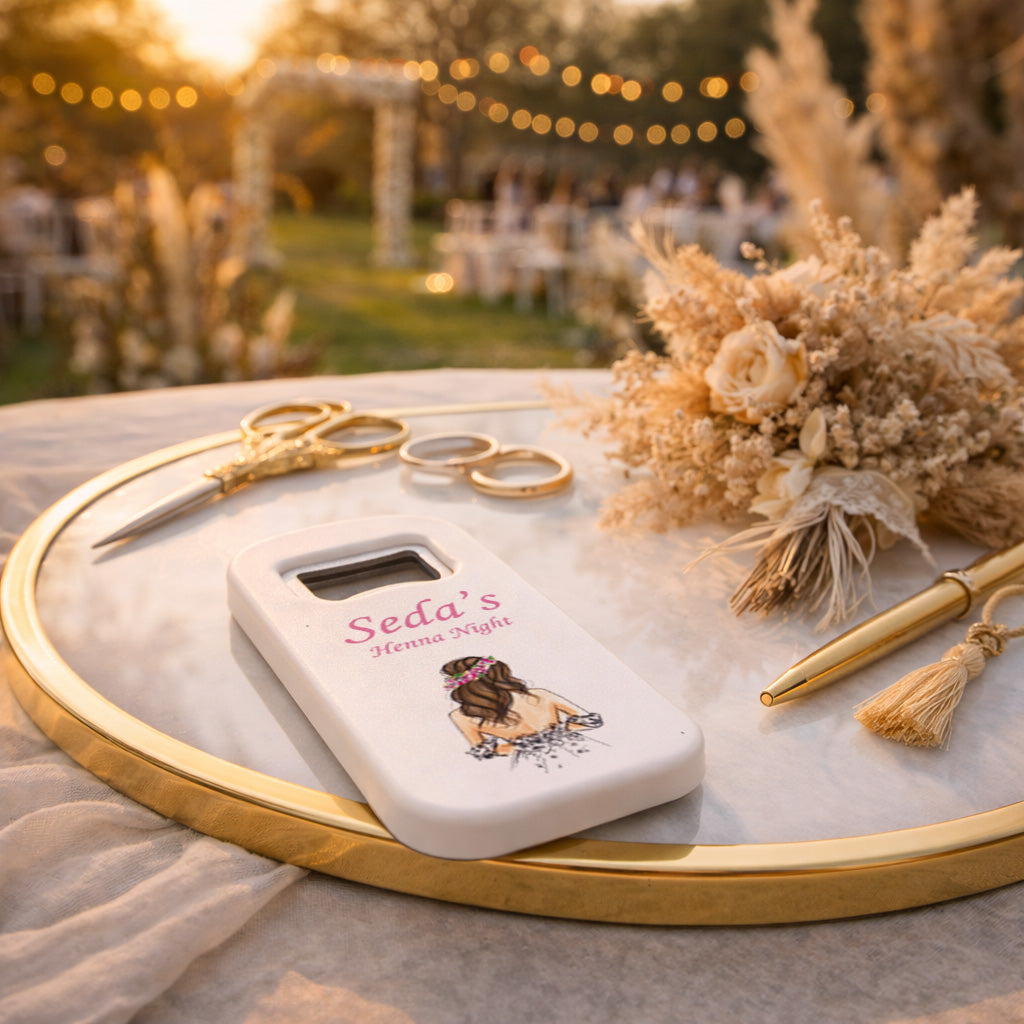 Kına Gecesi Magnet Açacak | Bride Tasarımlı Kişiye Özel Hediyelik