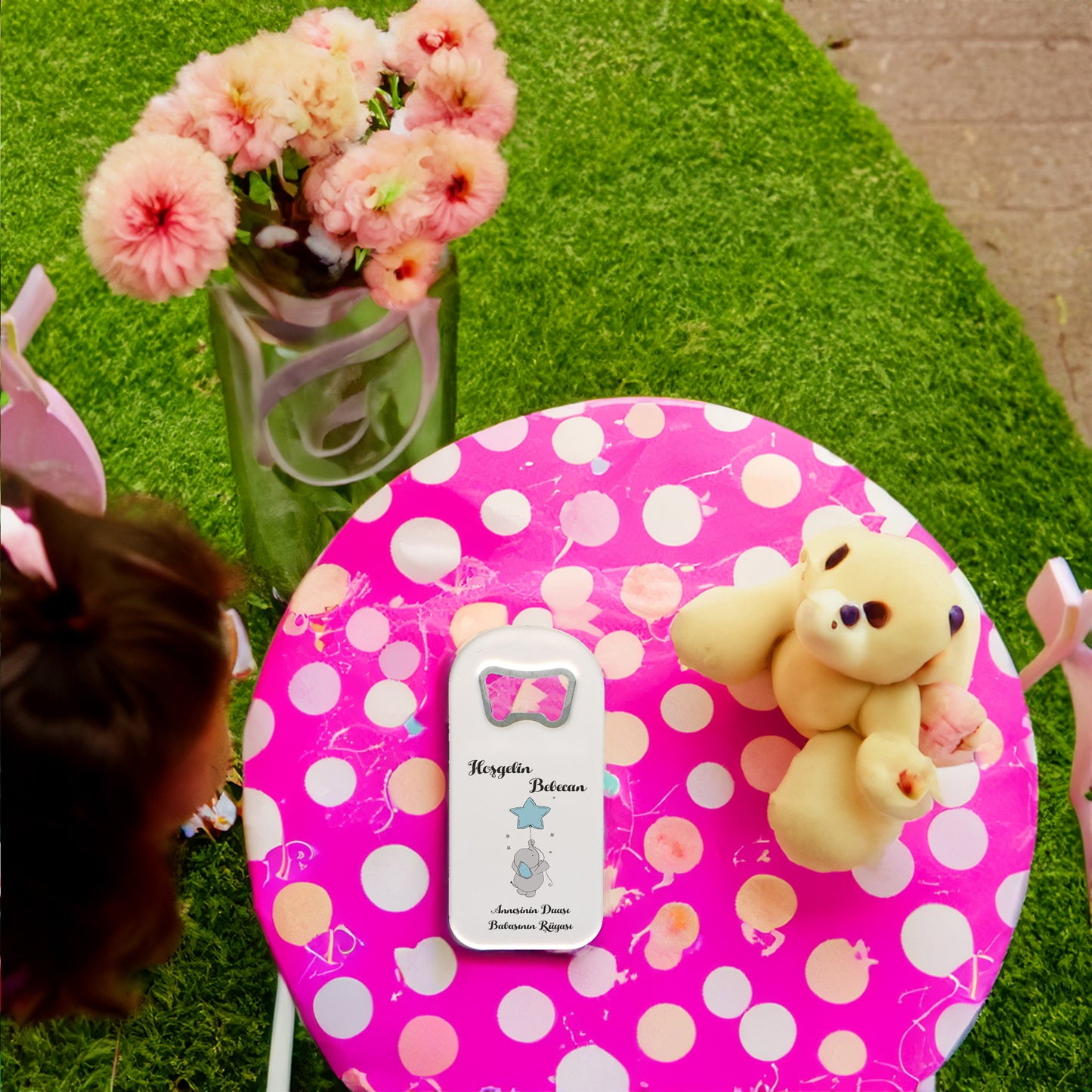 Açık Mavi Yıldız ve Fil Temalı Plastik Açacak Magnet | Doğumgünü, Babyshower, Diş Buğdayı ve Sünnet Organizasyonlarınızın Unutulmaz Hatırası!