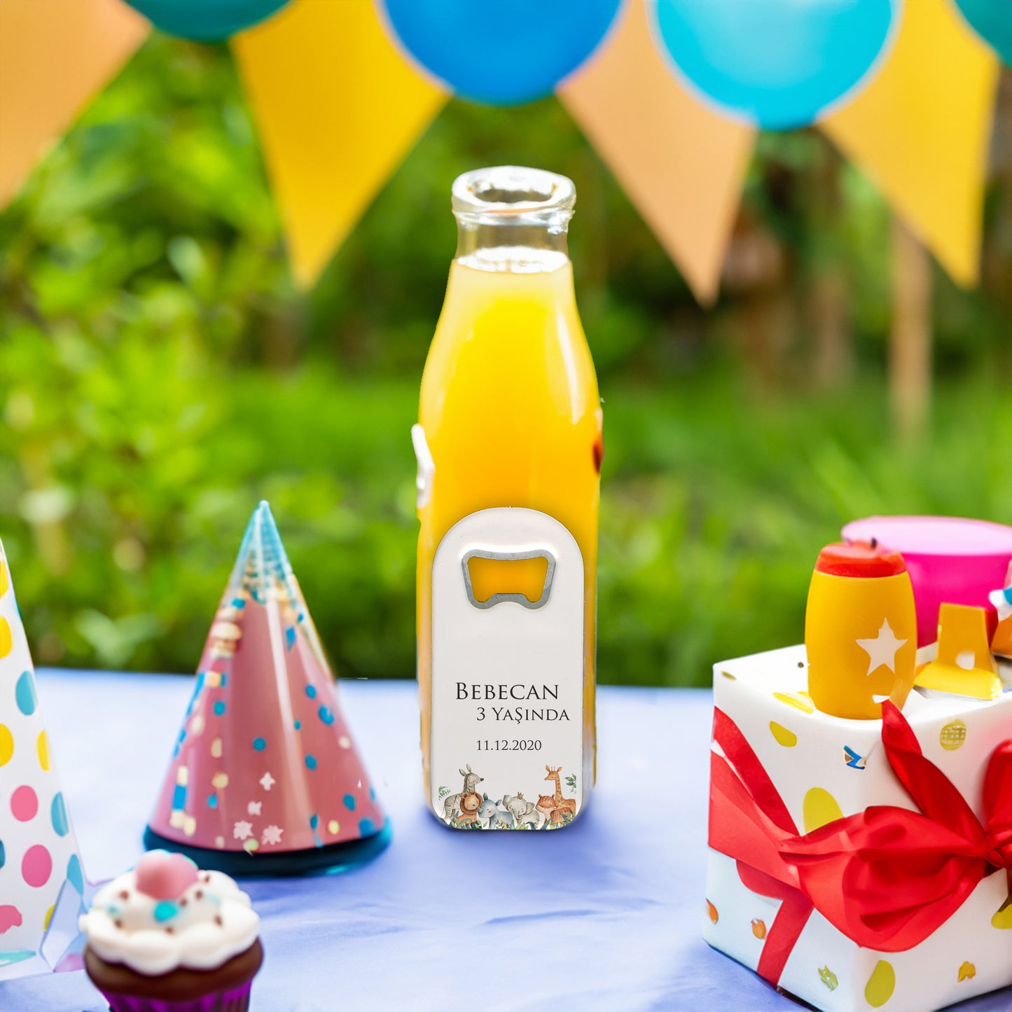 Safari Temalı Plastik Açacak Magnet | Doğumgünü, Babyshower, Diş Buğdayı ve Sünnet Organizasyonlarınızın Unutulmaz Hatırası!