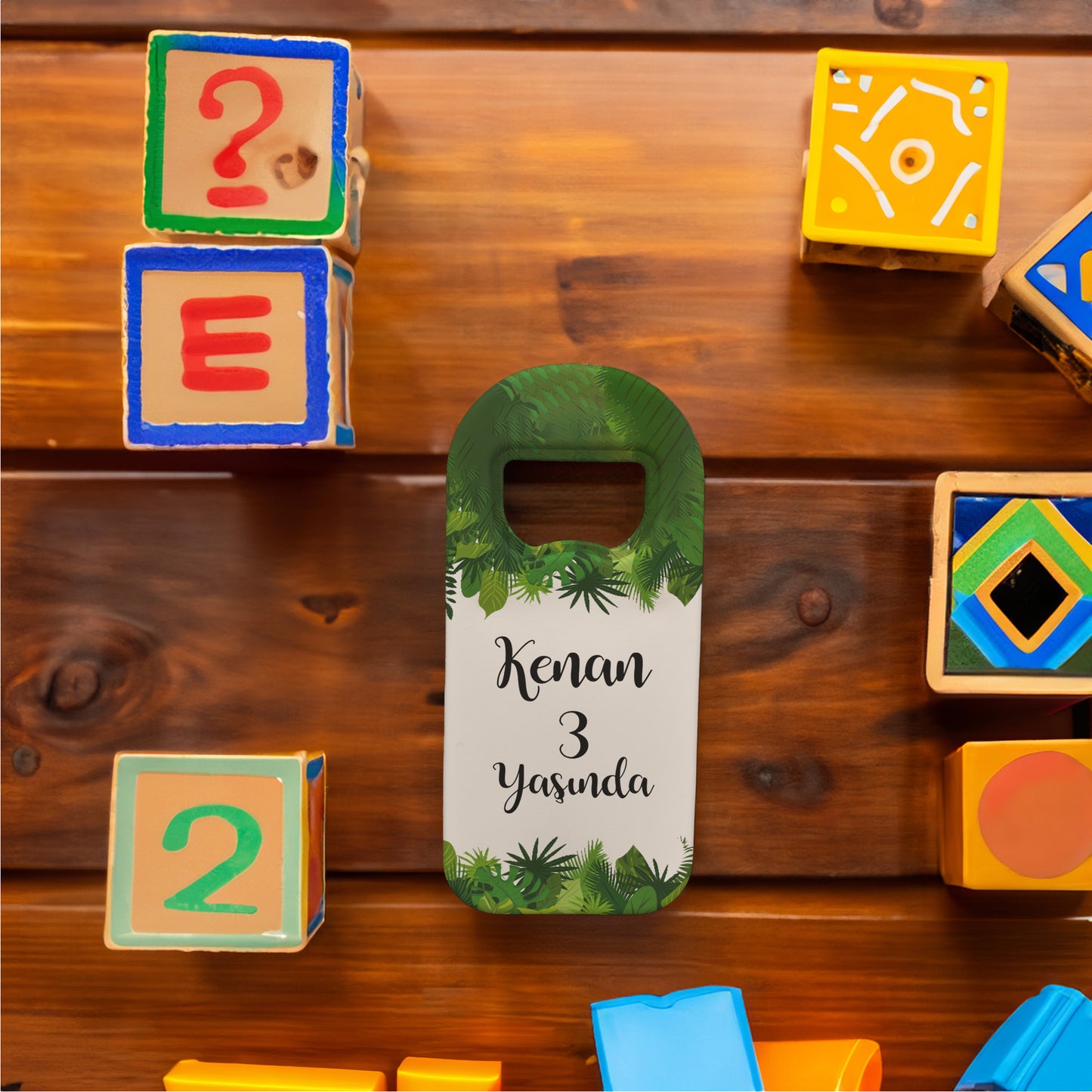 Yeşil Çimen Temalı Plastik Açacak Magnet | Doğumgünü, Babyshower, Diş Buğdayı ve Sünnet Organizasyonlarınızın Unutulmaz Hatırası!