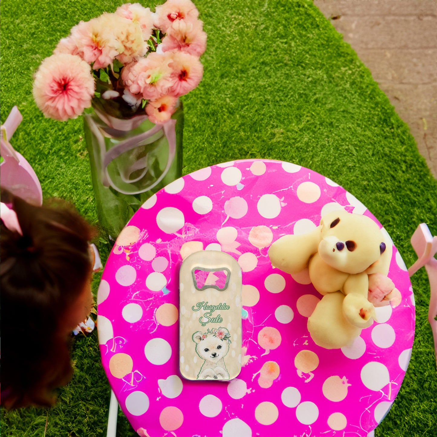 Ayıcık Temalı Plastik Açacak Magnet | Doğumgünü, Babyshower, Diş Buğdayı ve Sünnet Organizasyonlarınızın Unutulmaz Hatırası!