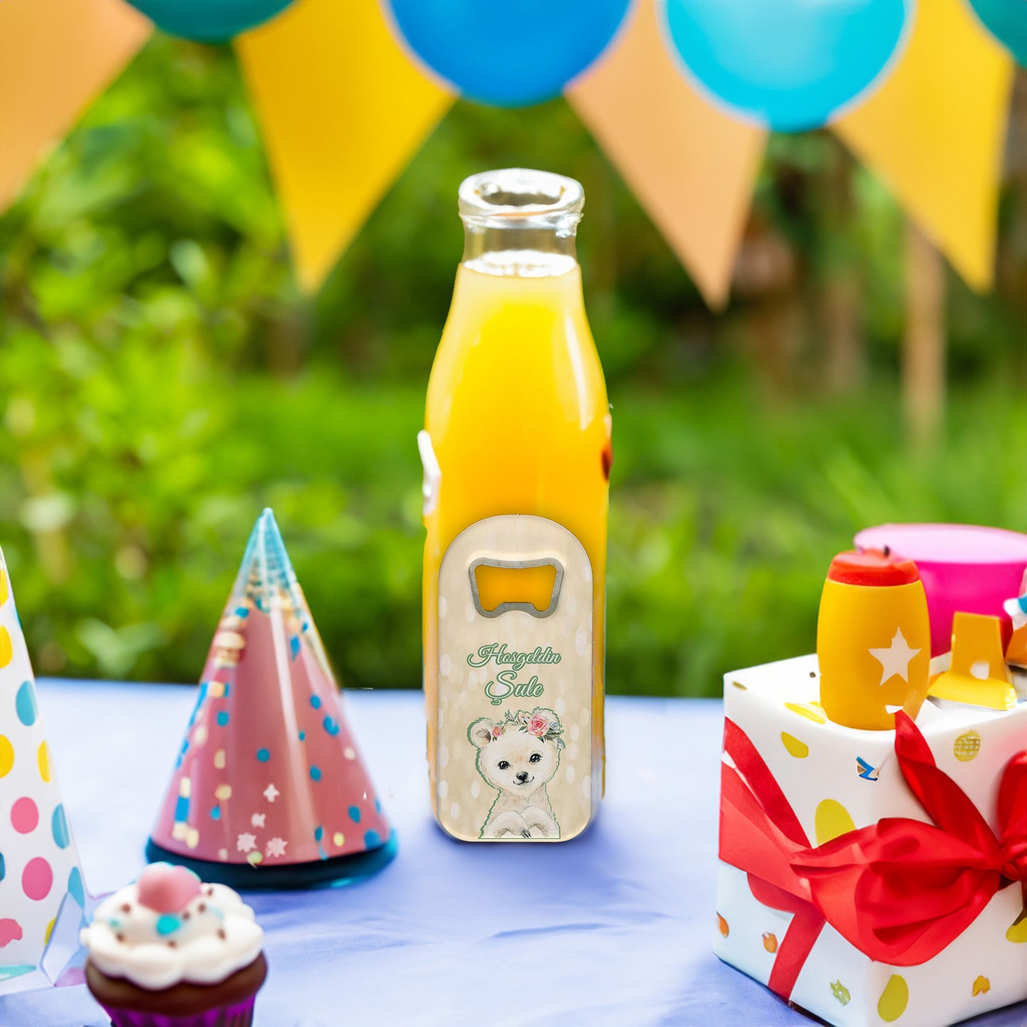 Ayıcık Temalı Plastik Açacak Magnet | Doğumgünü, Babyshower, Diş Buğdayı ve Sünnet Organizasyonlarınızın Unutulmaz Hatırası!