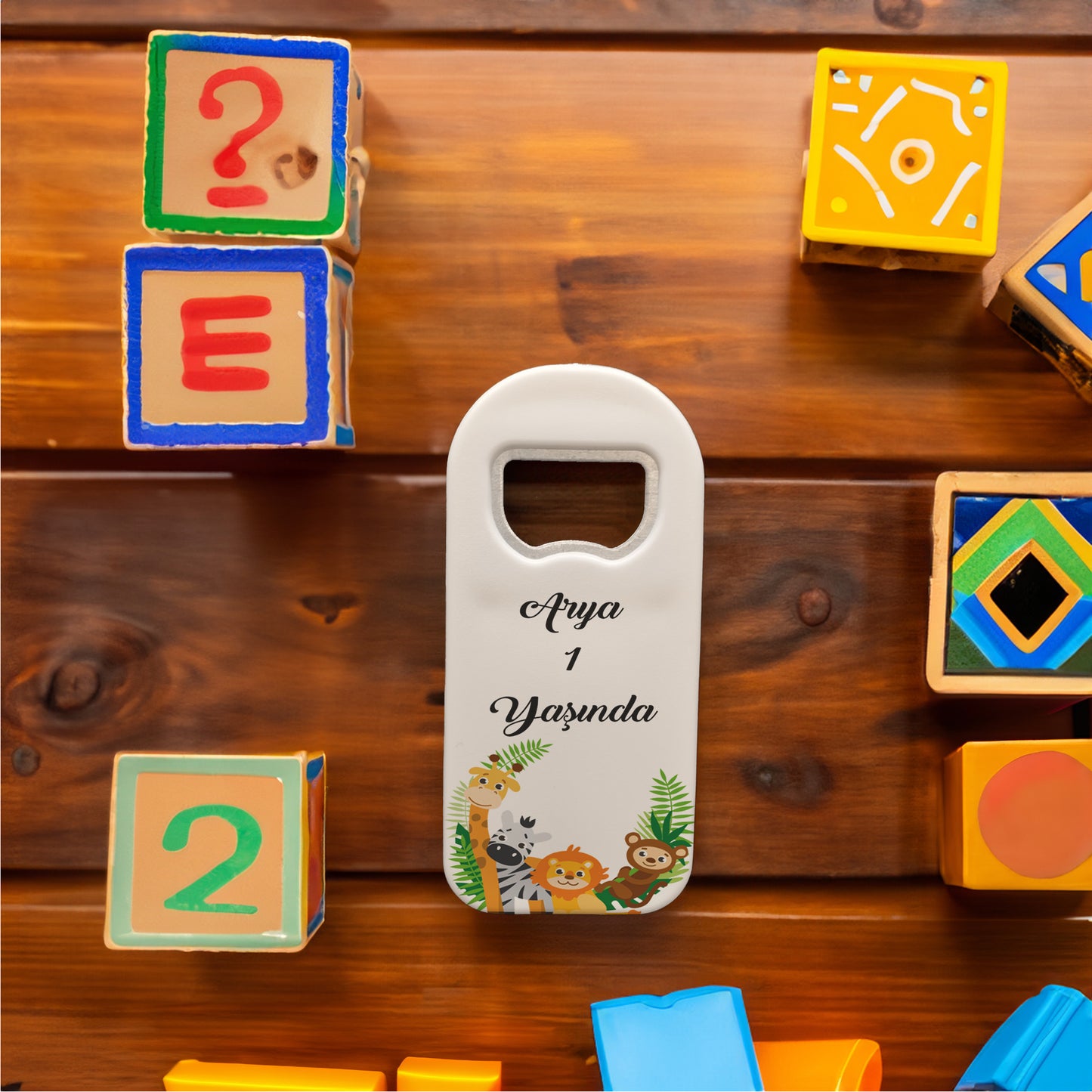 Safari Temalı Plastik Açacak Magnet | Doğumgünü, Babyshower, Diş Buğdayı ve Sünnet Organizasyonlarınızın Unutulmaz Hatırası!