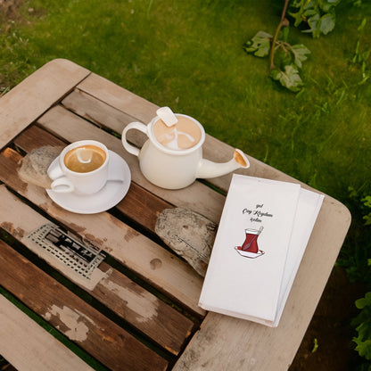 "Gel çay koydum içelim" Baskılı Peçeteler - AyDesign.com.tr