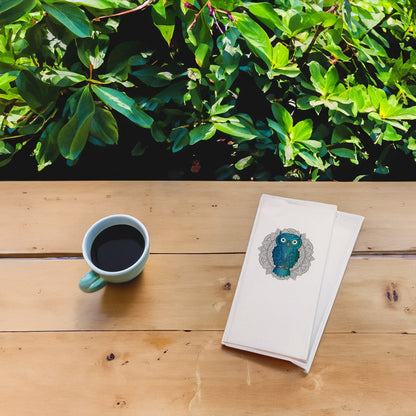 Baykuş Mandala Baskılı Peçete – Bilgelik ve Zarafet Sofralarda | Kidzia