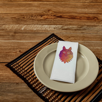 "Kızıl Kurt" Baskılı Peçeteler - AyDesign.com.tr