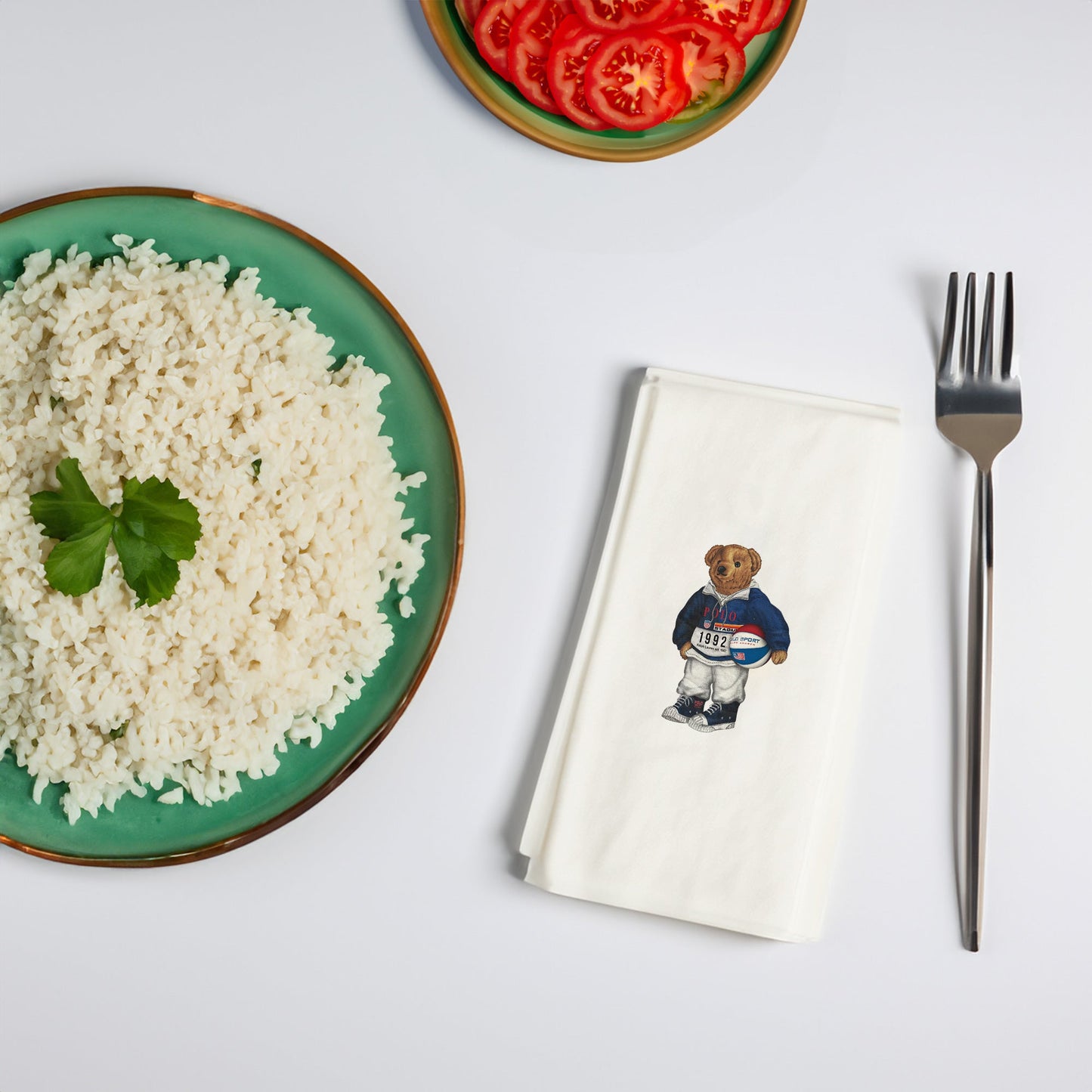 Voleybolcu Ayıcık Baskılı Kağıt Peçete 33x33 cm Çift Katlı, Solventsiz, İpeksi Dokulu – Kidzia