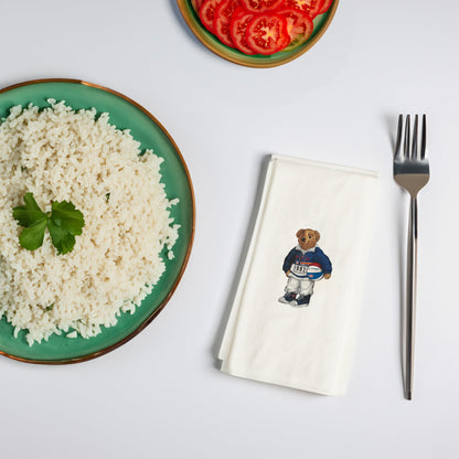 Voleybolcu Ayıcık Baskılı Kağıt Peçete 33x33 cm Çift Katlı, Solventsiz, İpeksi Dokulu – Kidzia