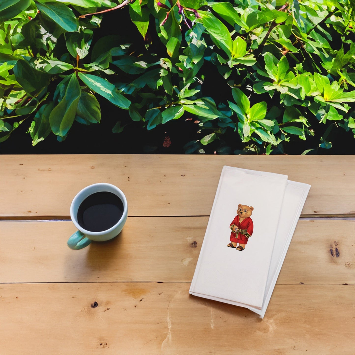 Kırmızılı Ayıcık Baskılı Kağıt Peçete 33x33 cm Solventsiz, Çift Katlı, İpeksi Dokulu – Kidzia