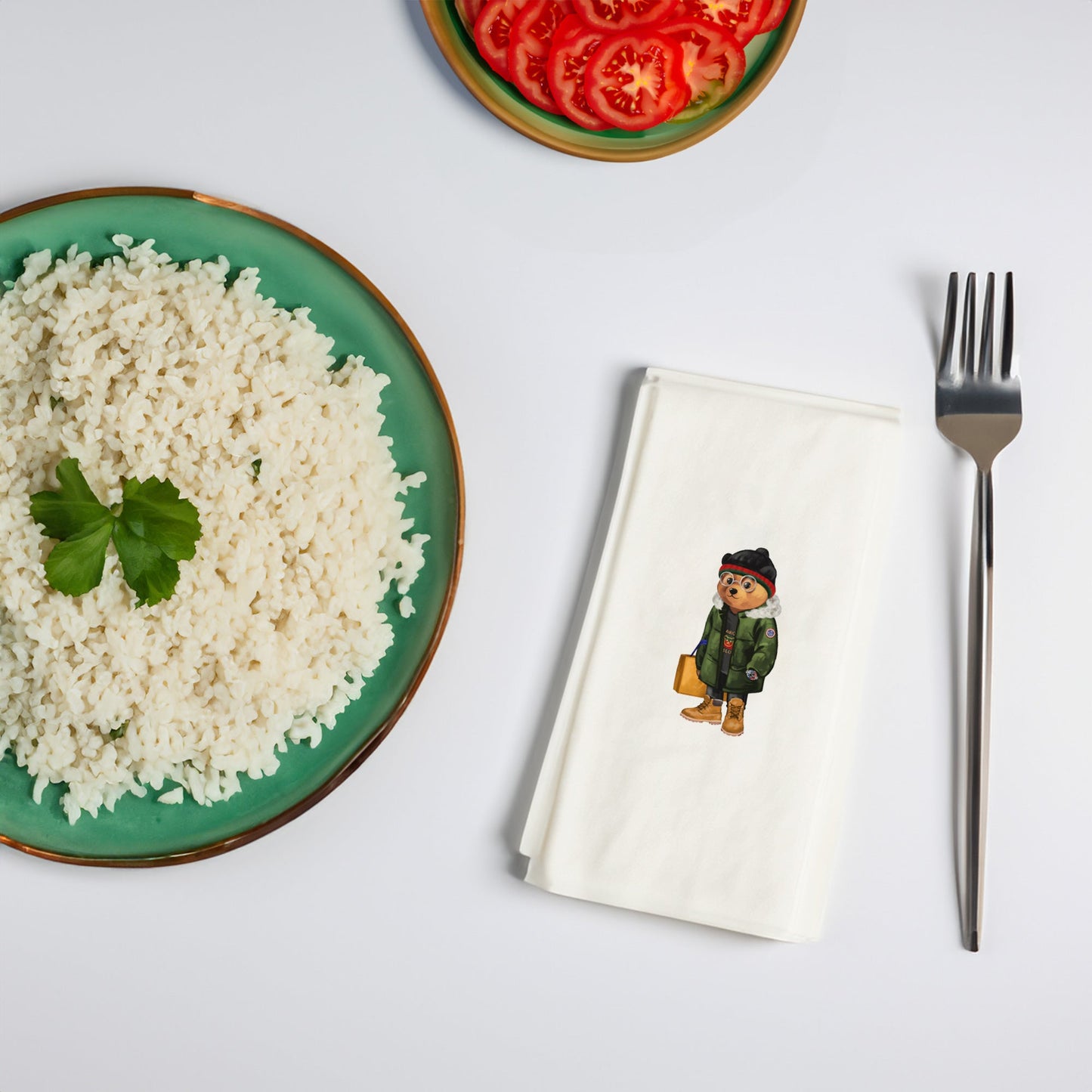 Montlu Ayıcık Baskılı Kağıt Peçete 33x33 cm Solventsiz, Çift Katlı, İpeksi Dokulu – Kidzia