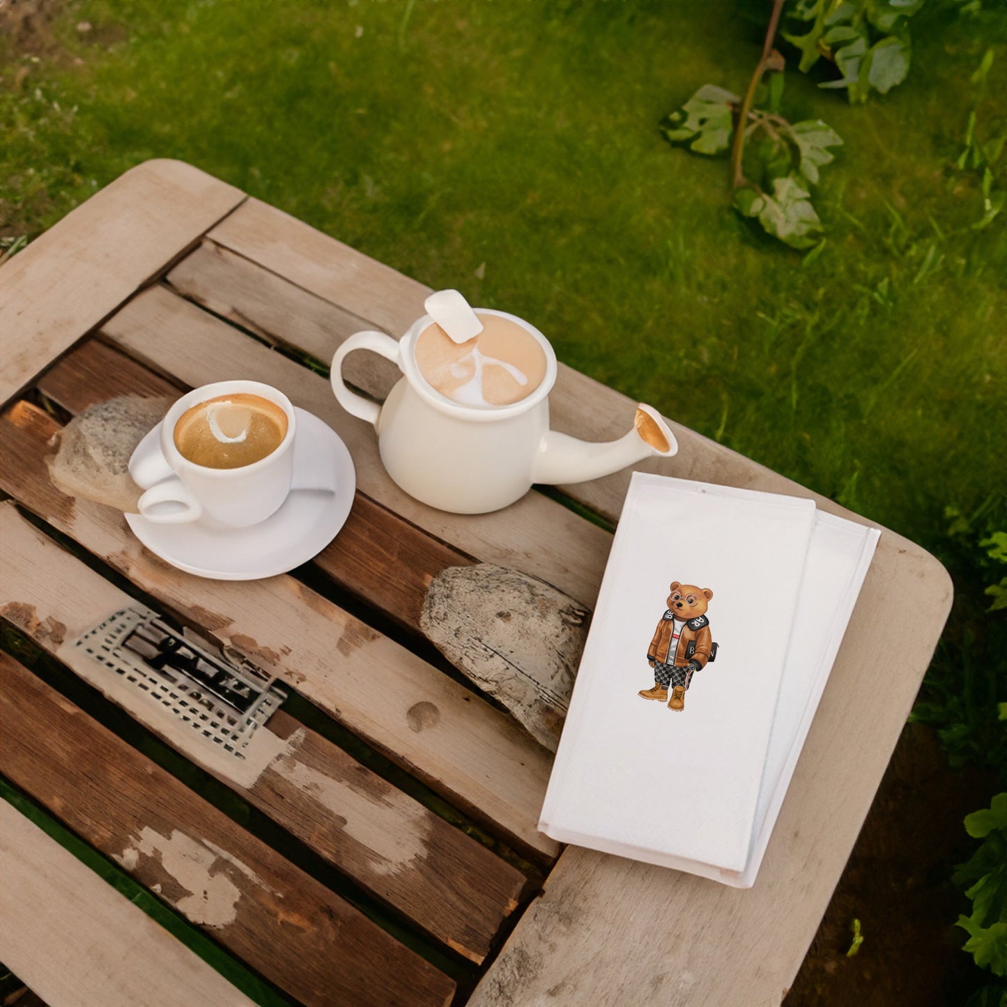 Şık Ayıcık Baskılı Kağıt Peçete 33x33 cm Solventsiz, Çift Katlı, İpeksi Dokulu – Kidzia