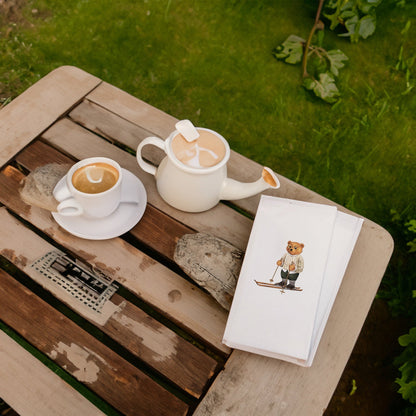 Kayakçı Ayıcık Baskılı Kağıt Peçete 33x33 cm Solventsiz, İpeksi Dokulu – Kidzia