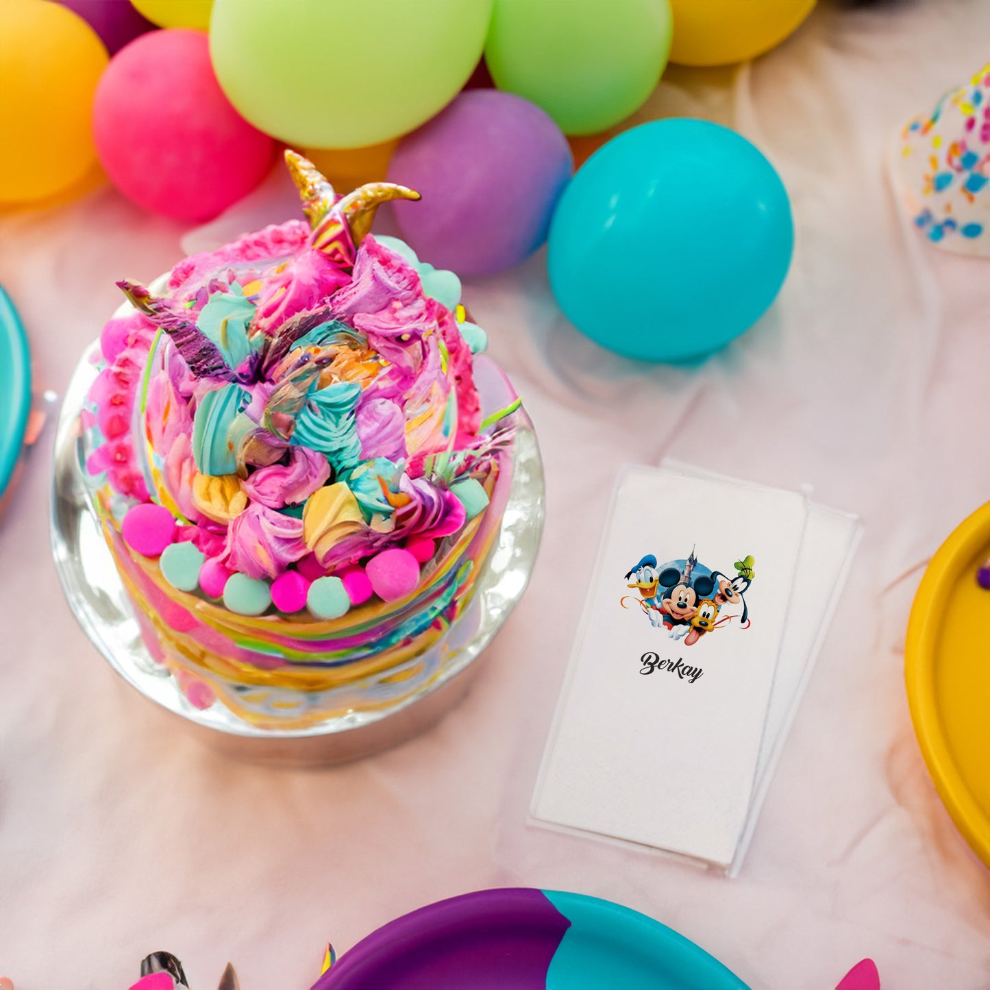 Mickey Mouse Arkadaşları Baskılı Peçeteler - AyDesign.com.tr