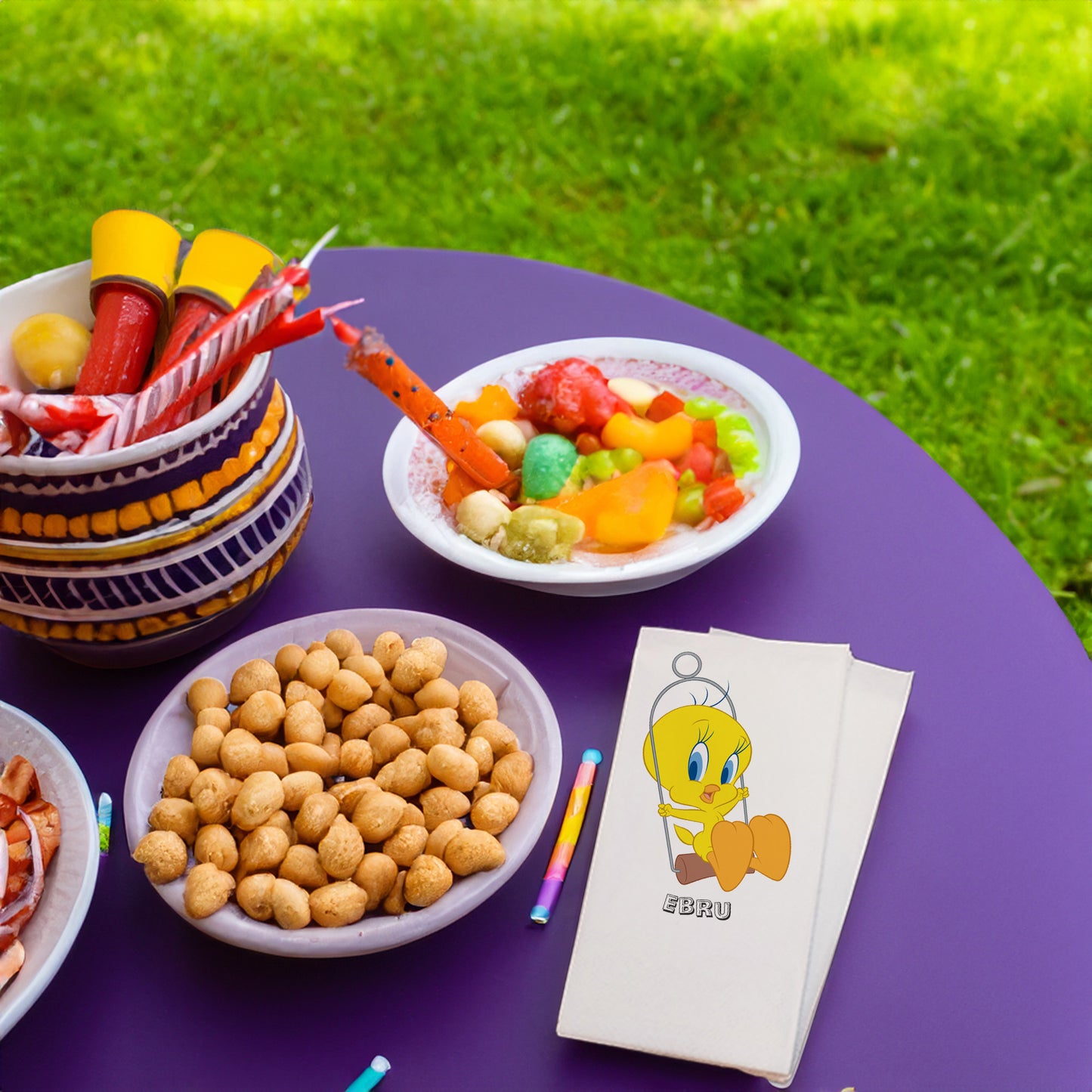 Sallanan Tweety Baskılı Peçeteler - AyDesign.com